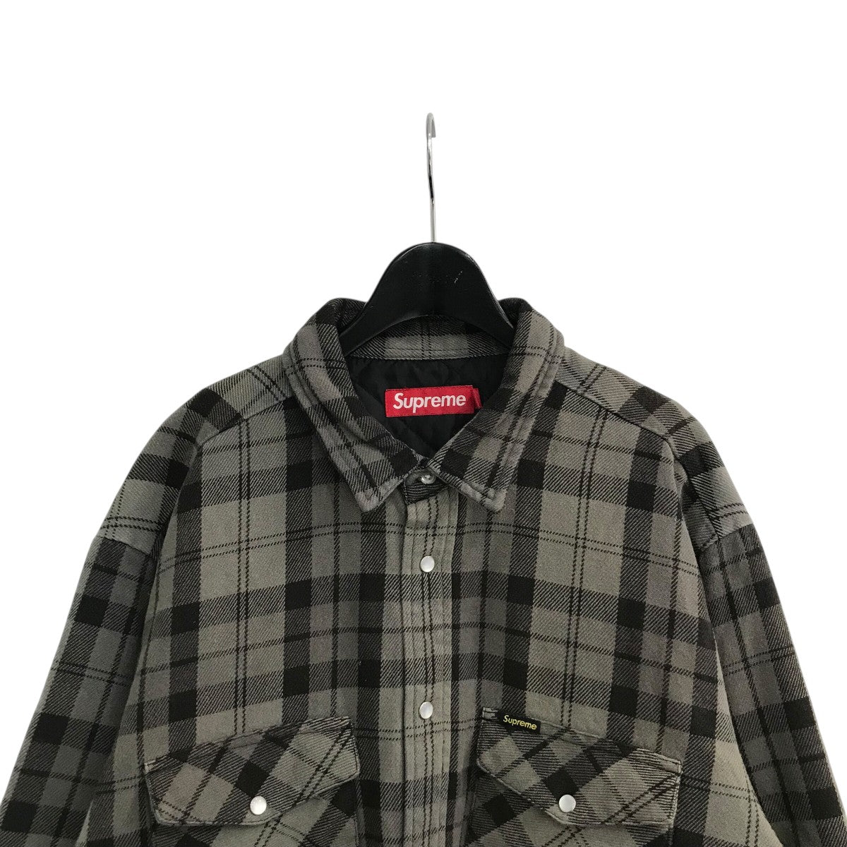 トップス Supreme24SSQUILTED FLANNELSNAP SHIRT Supreme Quilted Flannel Snap Shirt (SS24) - $148