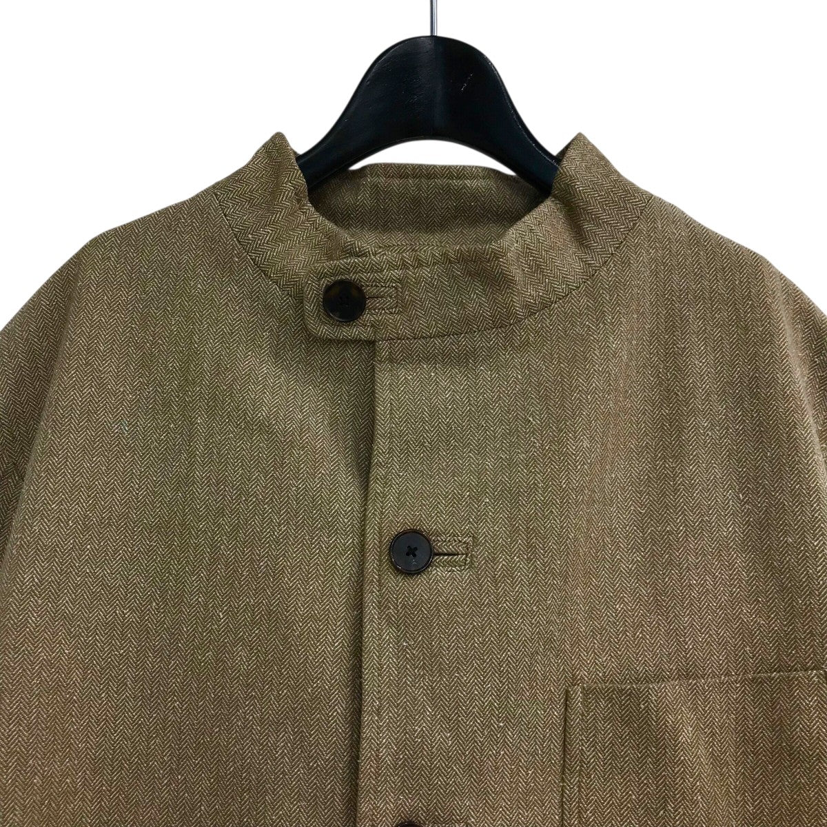 A．PRESSE(アプレッセ) 「Hunting Jacket」シルク混ヘリンボーン
