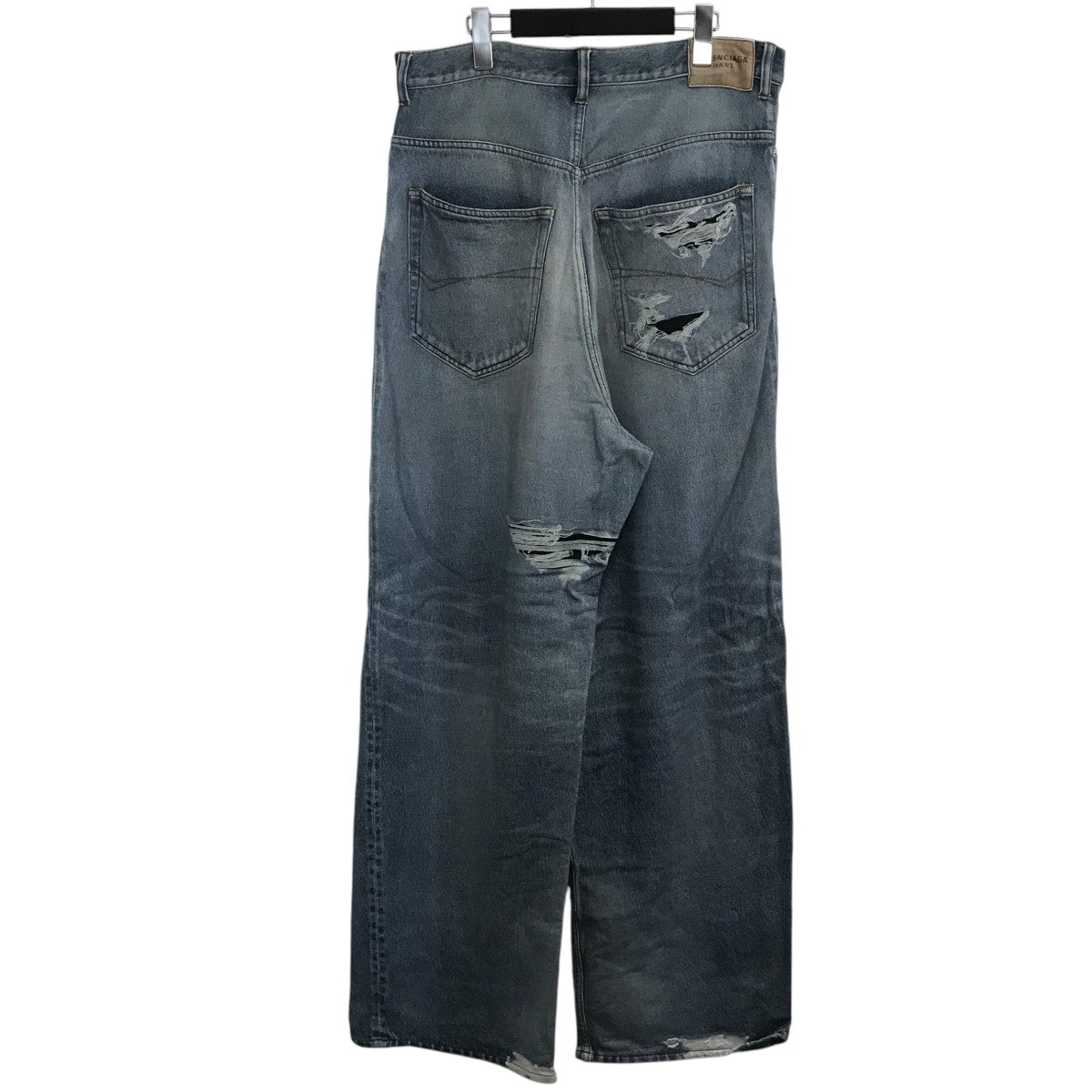 BALENCIAGA(バレンシアガ) トロンプルイユ デニム柄 ワイドスウェット  