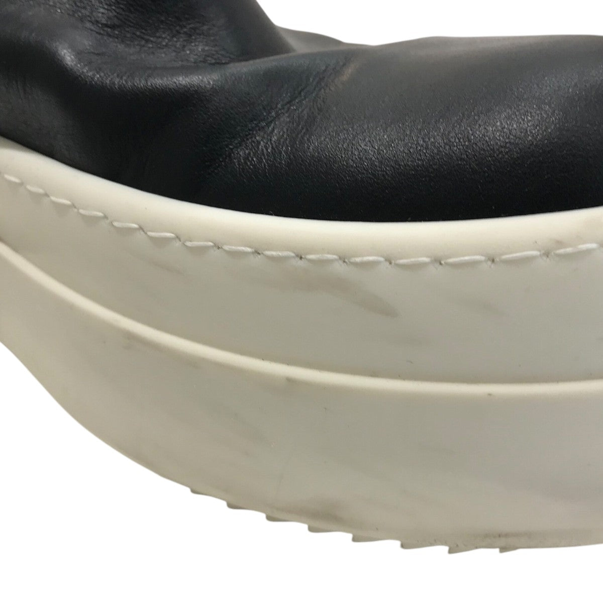 未使用級✨リックオウエンス　メガバンパービートルブーツ　サイドゴアブーツ　レザー Rick Owens リックオウエンス サイズ:42 MEGA BUMPER BEATLE