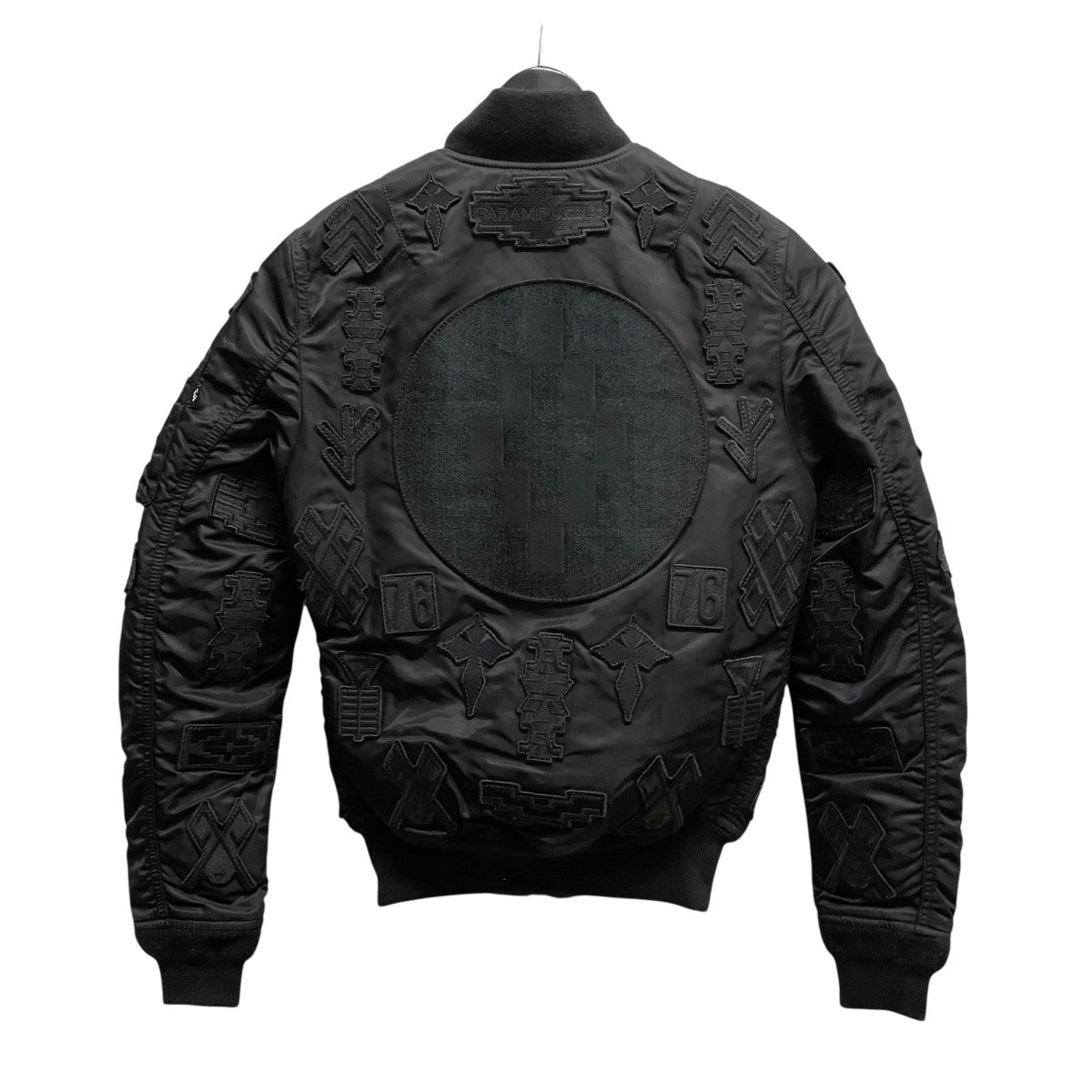 MARCELO BURLON×ALPHA ボンバージャケット ブラック サイズ XS