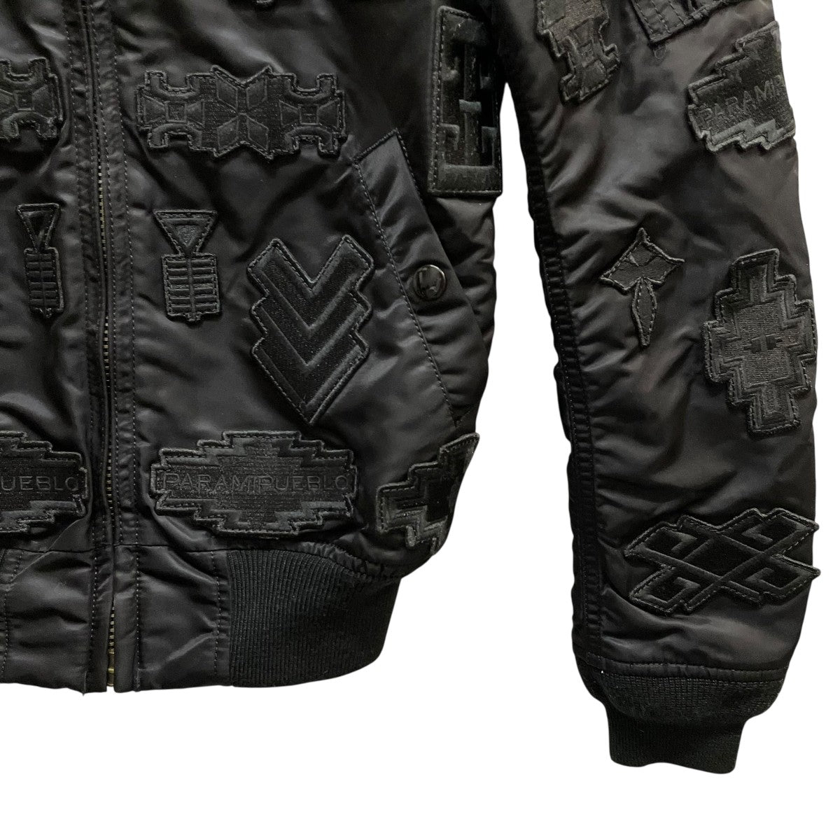 MARCELO BURLON×ALPHA ボンバージャケット ブラック サイズ XS