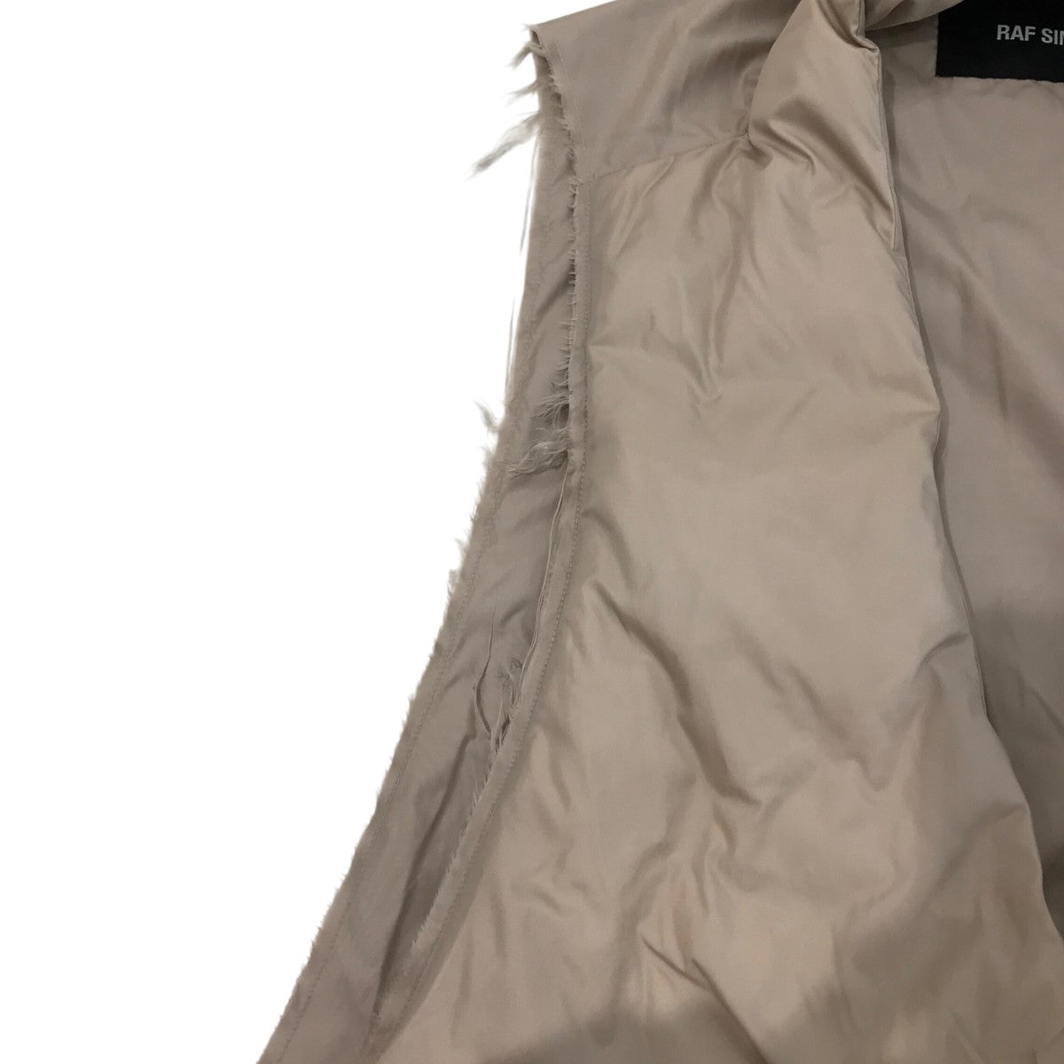 RAF SIMONS(ラフシモンズ) オーバーサイズダウンジレベスト212M662