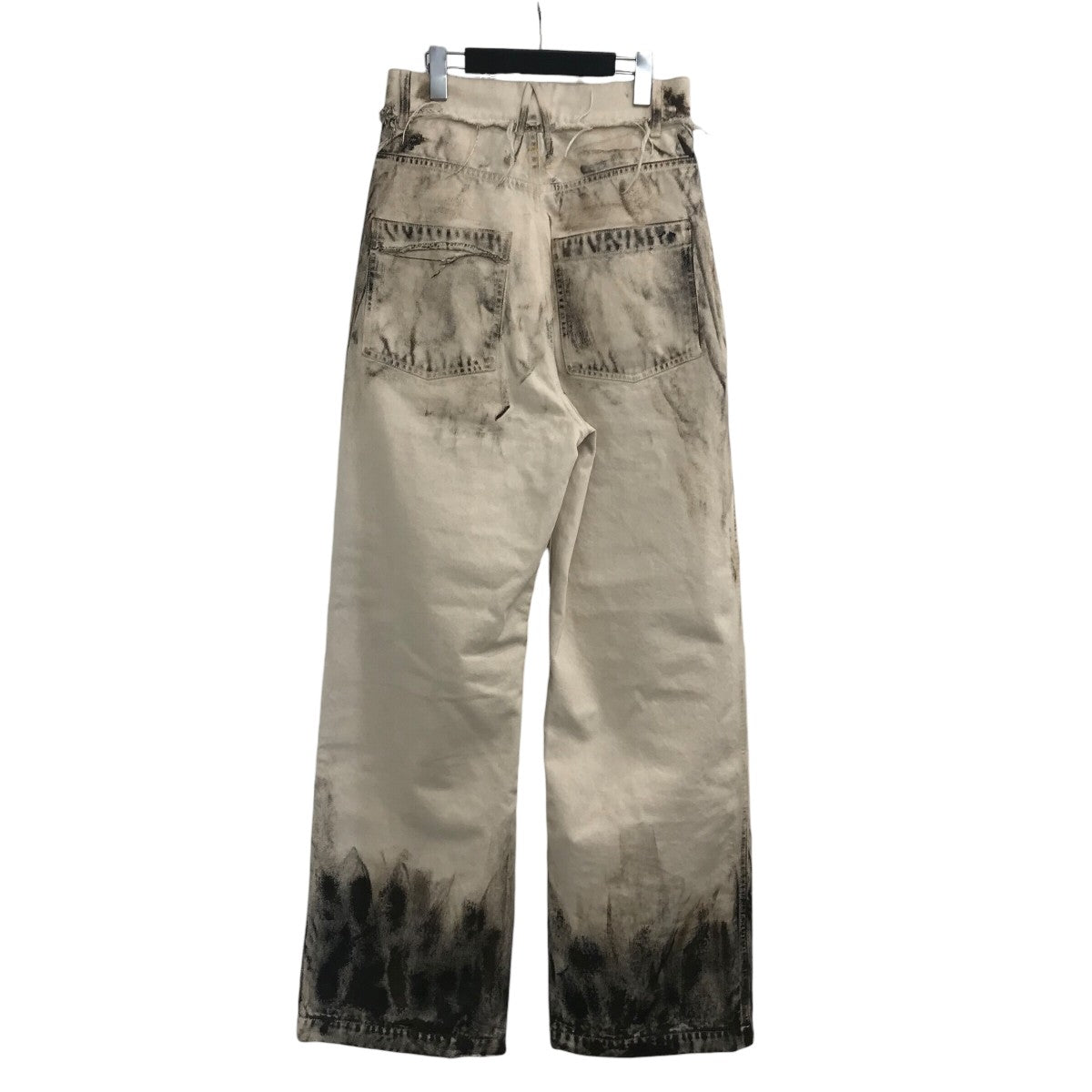 AIREI 25SS「DIRT EFFECT DENIM BIG FIT PANTS」ムラ染めデニムパンツ 古着・中古-2枚目のアイテム画像