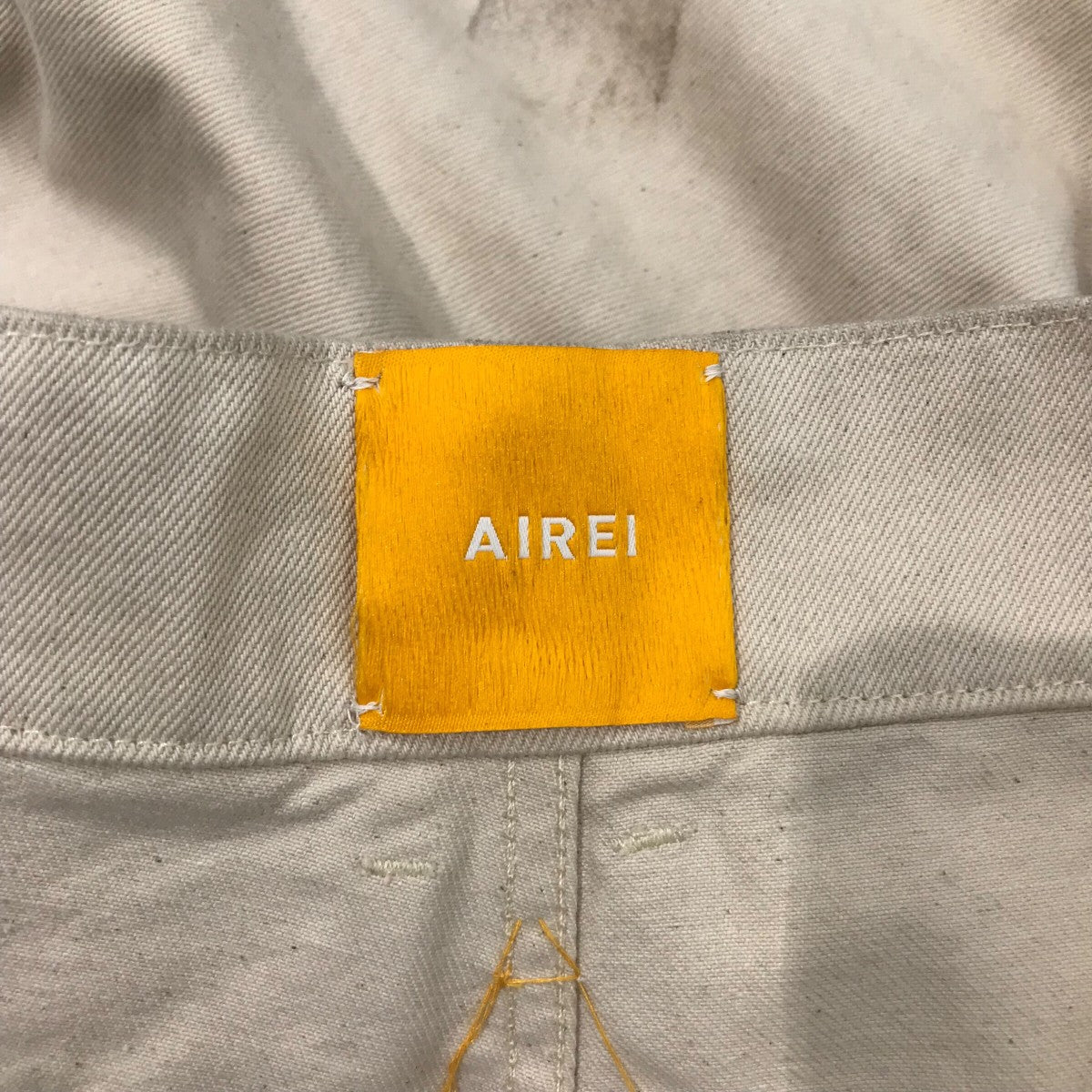 AIREI 25SS「DIRT EFFECT DENIM BIG FIT PANTS」ムラ染めデニムパンツ 古着・中古-5枚目のアイテム画像