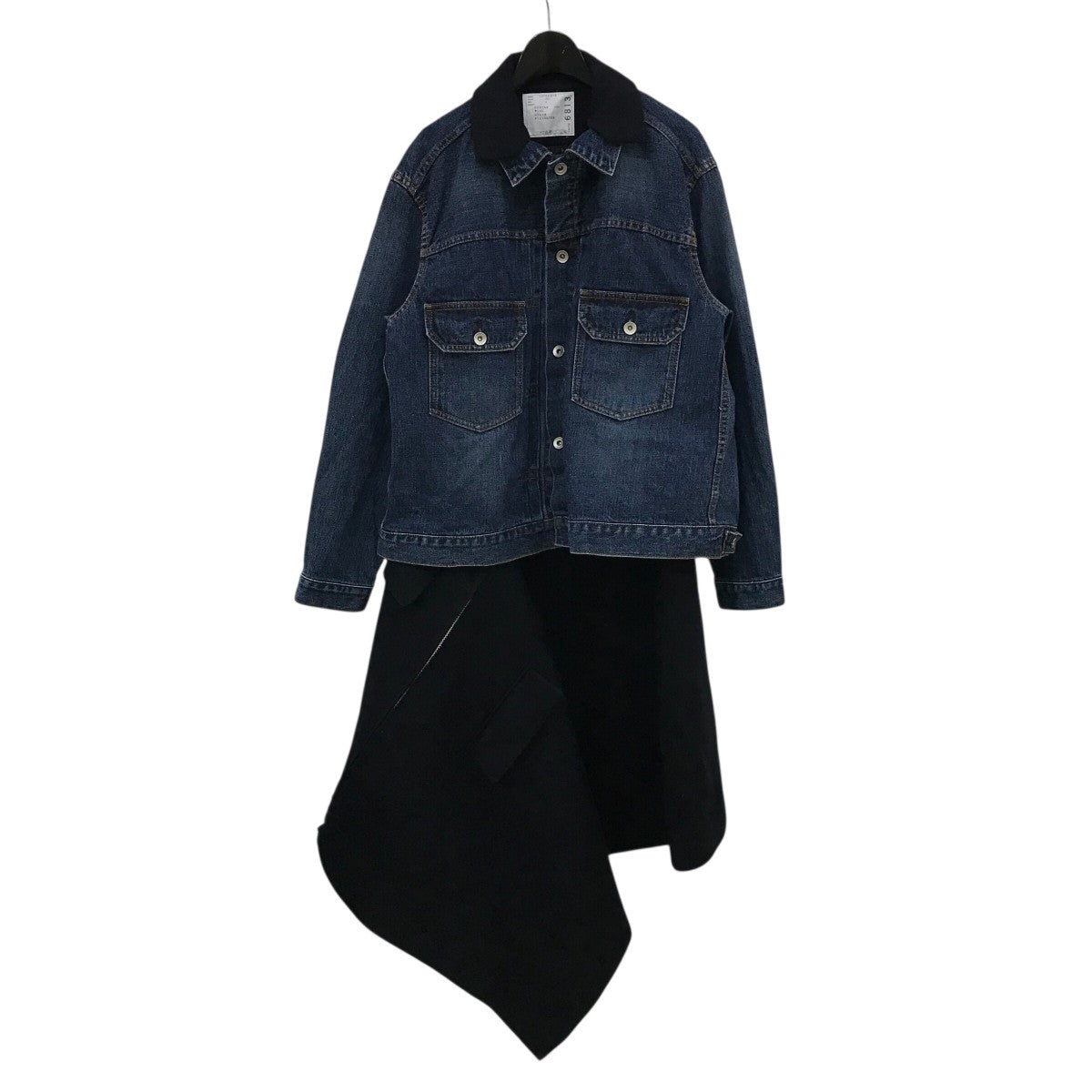 『sacai』 サカイ (1) スウェット切り替えワンピース / ネイビー sacai サカイ ワンピース ネイビー 異素材切り替え - メルカリ