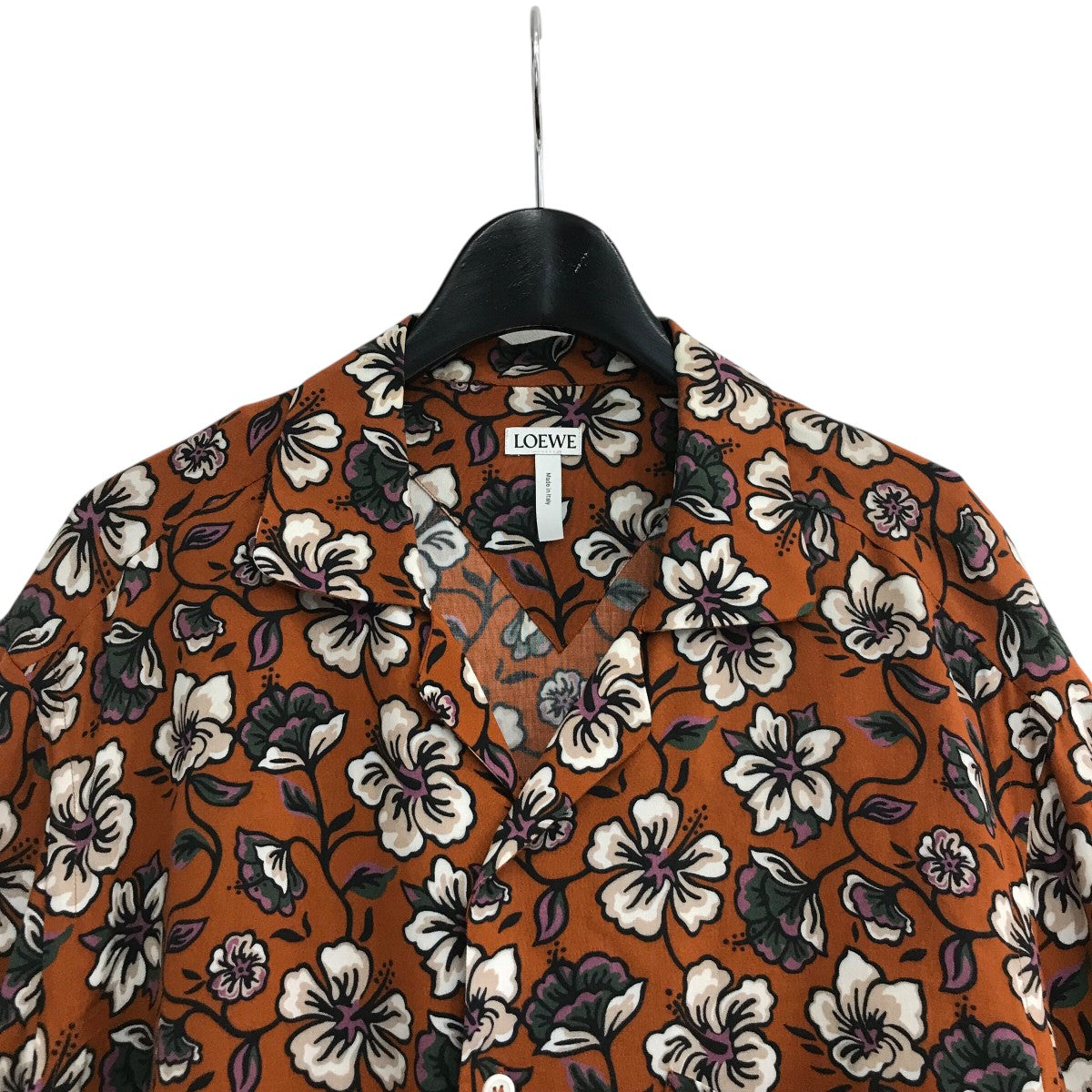 LOEWE(ロエベ) 花柄半袖オープンカラーシャツH2199371CG
