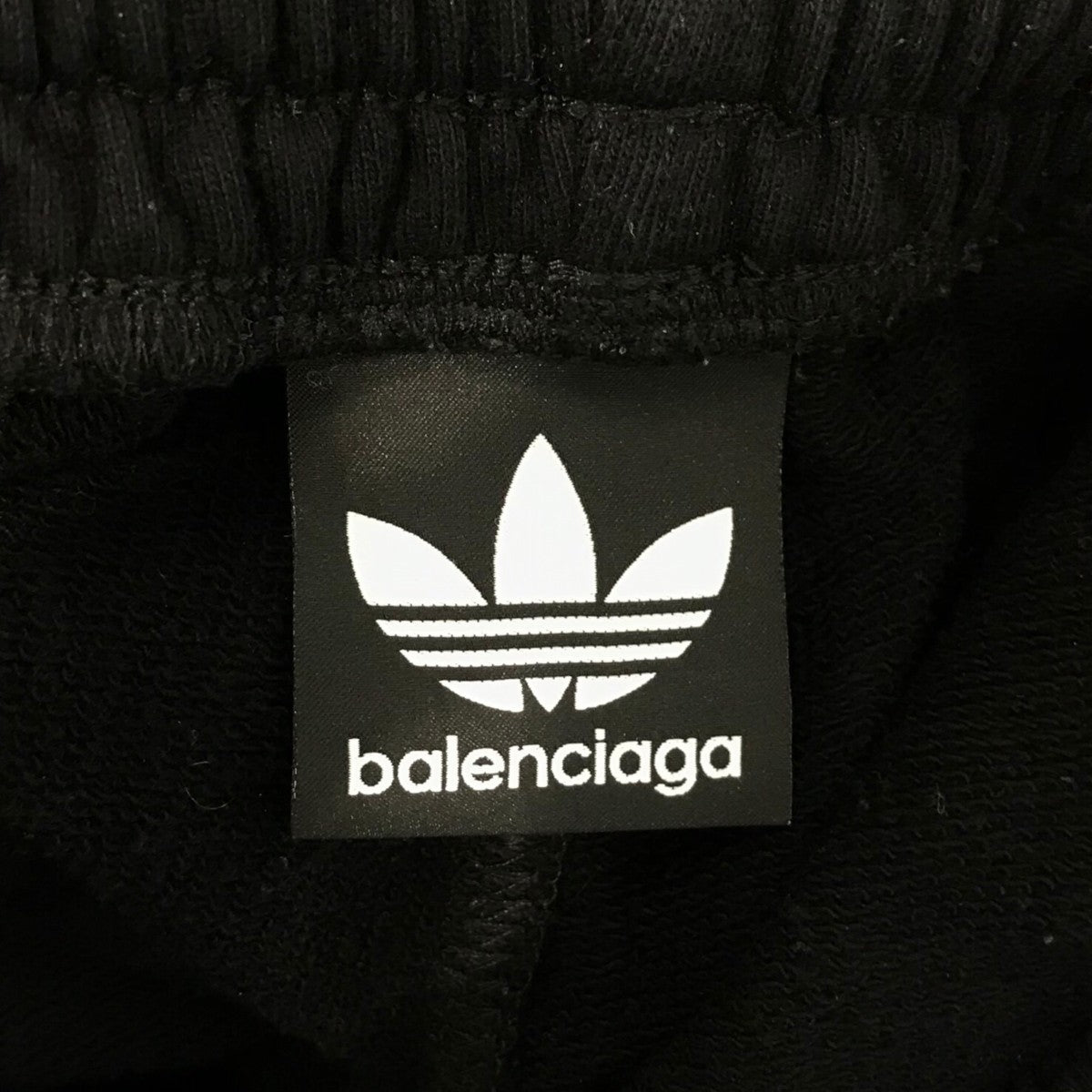 バレンシアガ　アディダス　バギー　デニム　サイドライン　ブラック BALENCIAGA×adidas 23SS BAGGYサイドラインバギーデニムパンツツ