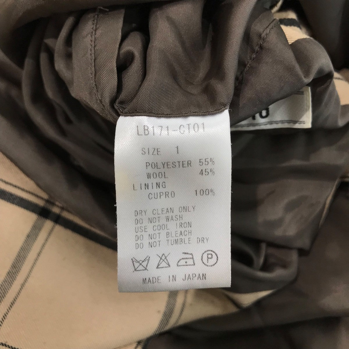 LITTLEBIG チェック柄チェスターコートLB171 CT01 古着・中古-6枚目のアイテム画像