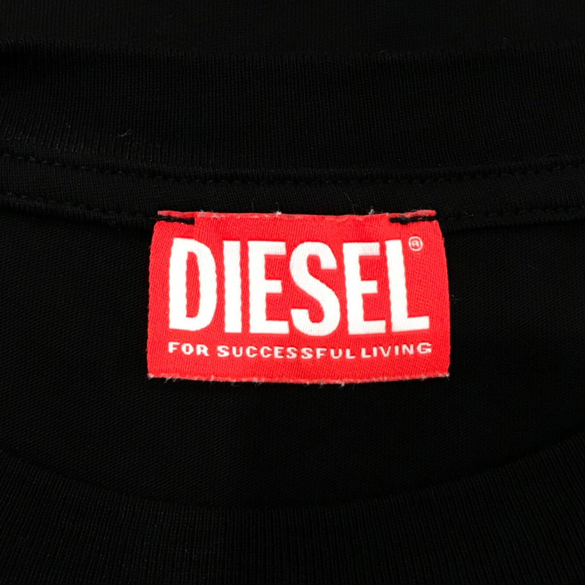 Men's T-shirt with embossed Oval D | Black | Diesel