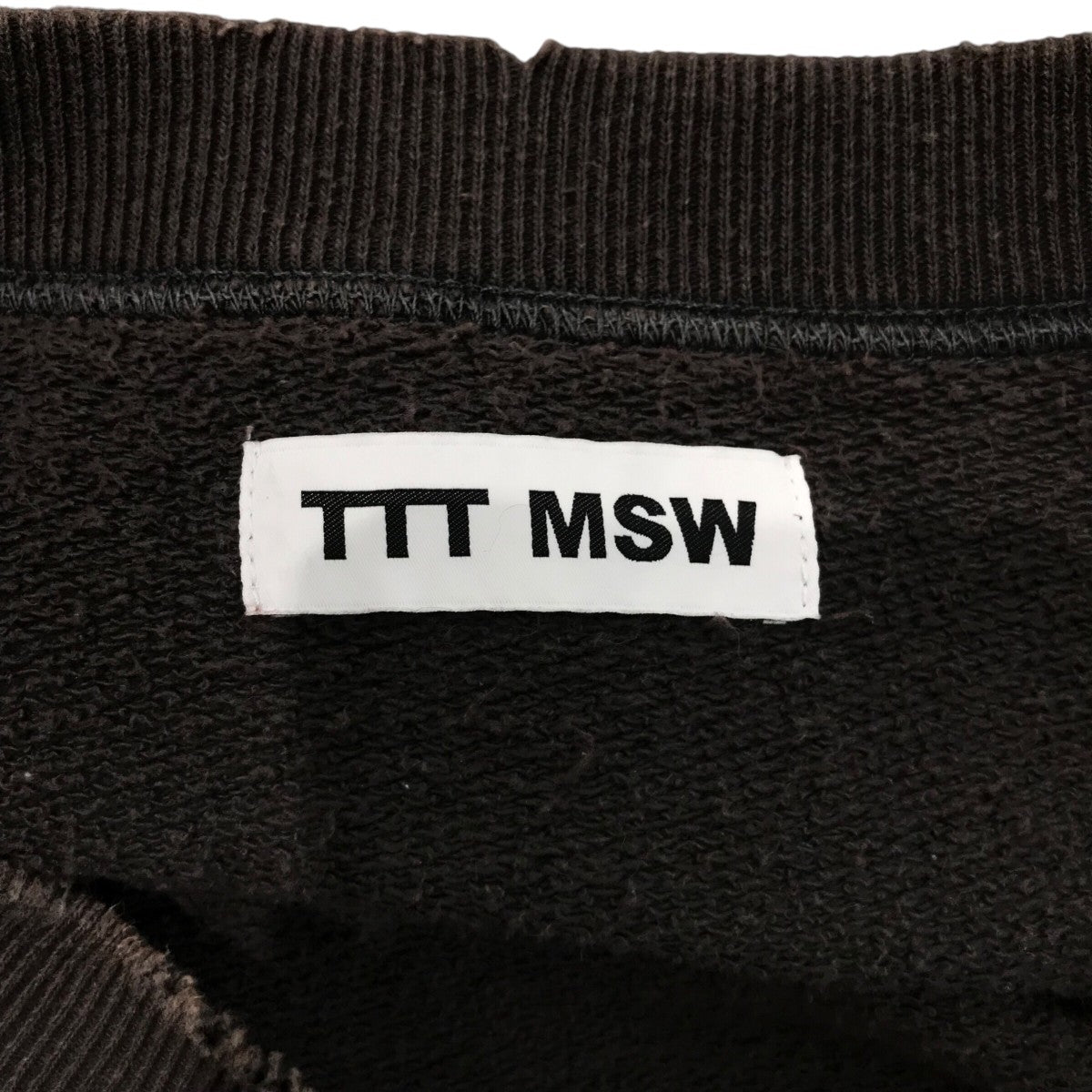 TTT MSW(ティーモダンストリートウエア) 23AW「Crew neck sweat 