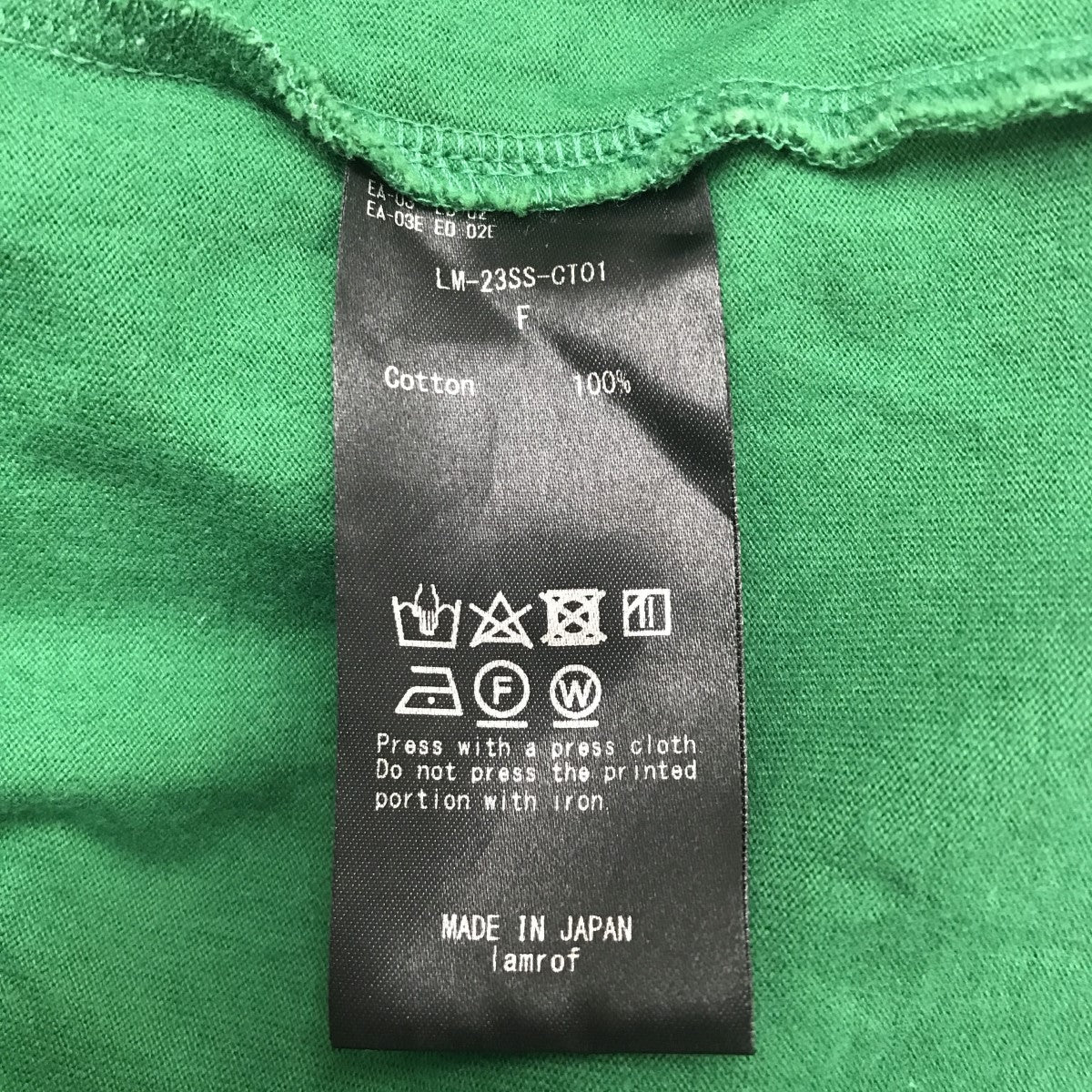 Lamrof 胸プリントTシャツLW-23SS-CT01 古着・中古-4枚目のアイテム画像