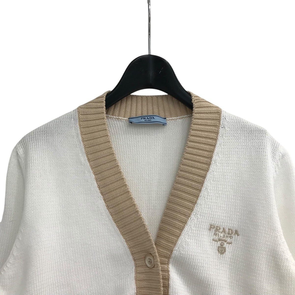 クロロ　prada　クロップド コットン カーディガン org.jpg