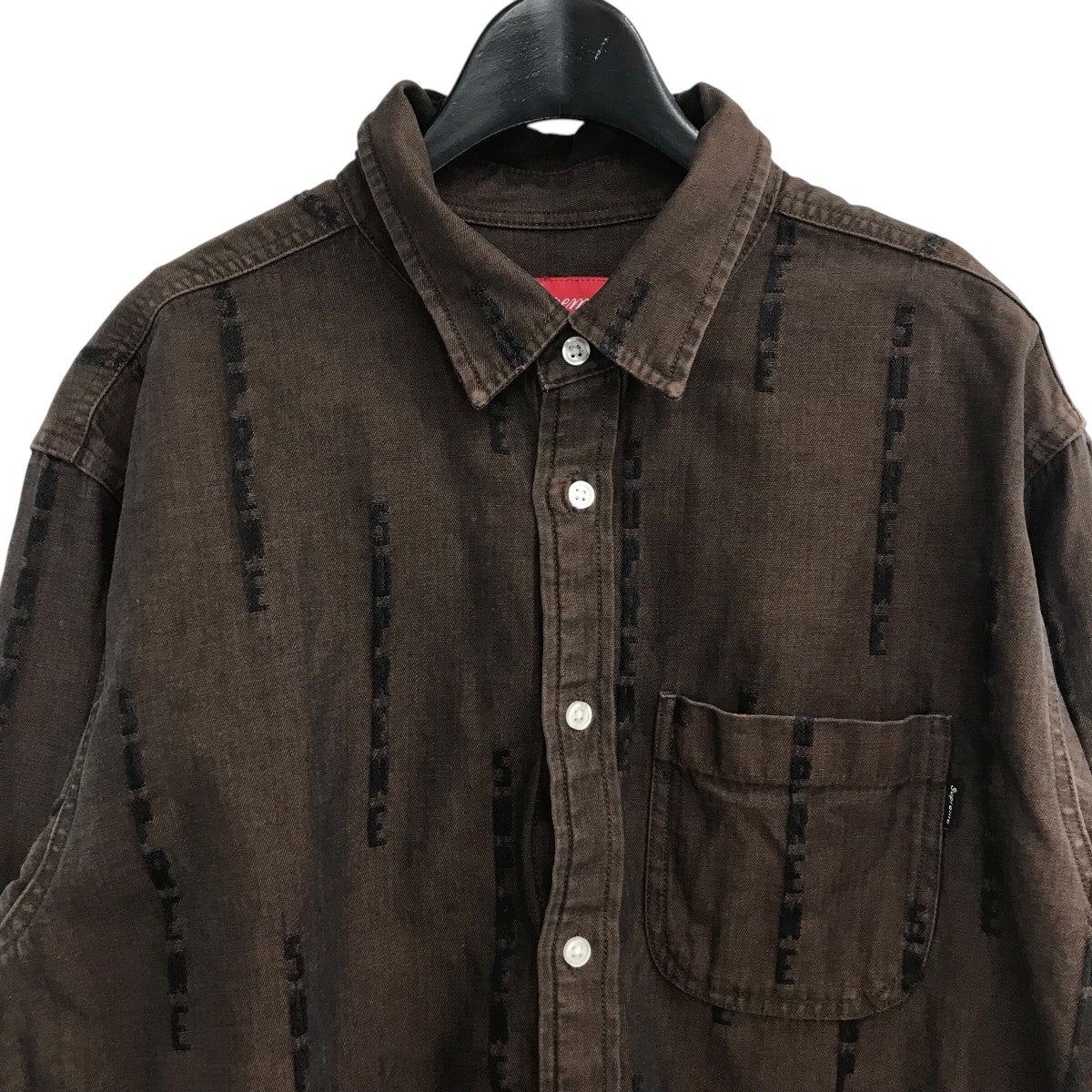 Supreme ブラックデニムシャツ 長袖 Supreme×COMME des GARCONS SHIRT 'L/S Tee'長袖 Tシャツ ロンT