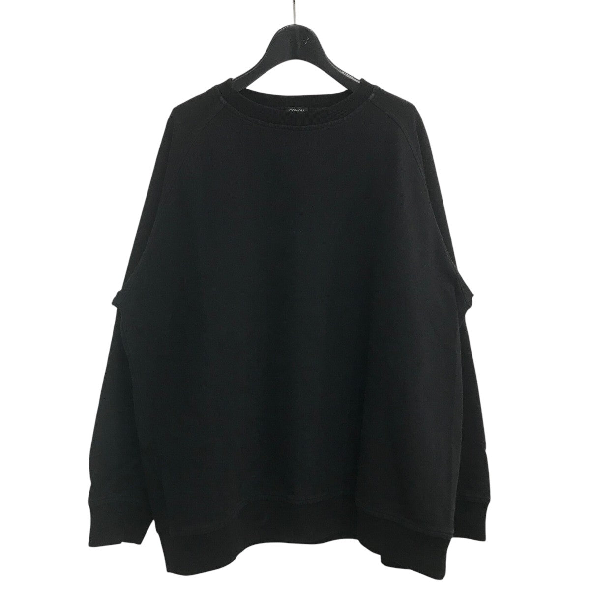 COMOLI / コモリ | インレイ起毛 長袖クルー - Navy | 通販