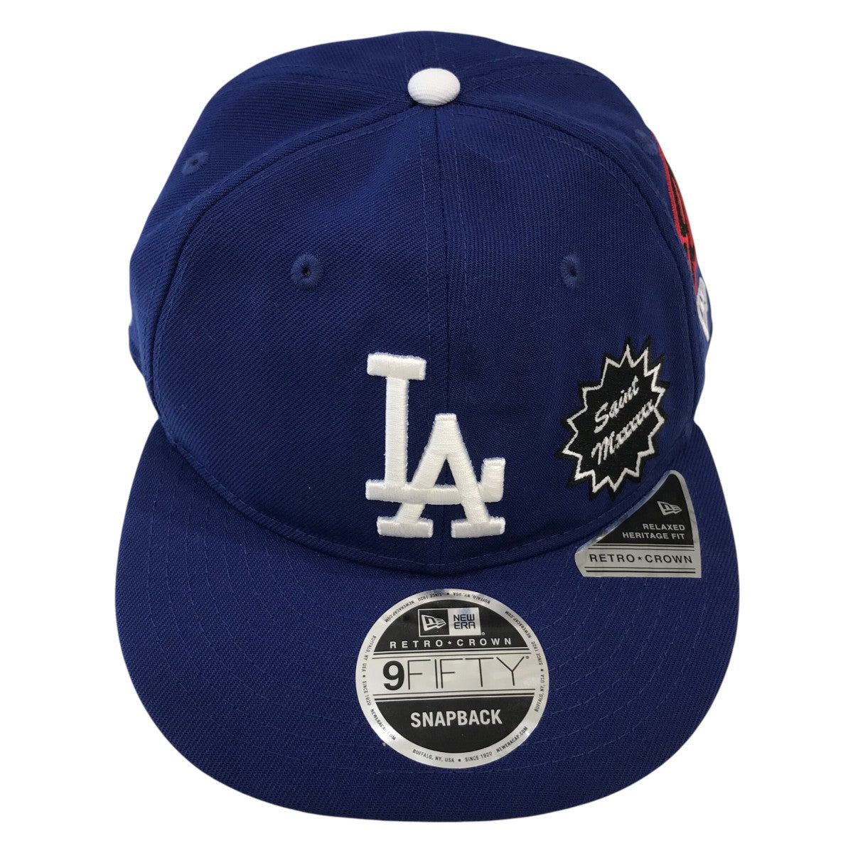 セントマイケル × MLB New Era LAロゴ ベースボールキャップ OS