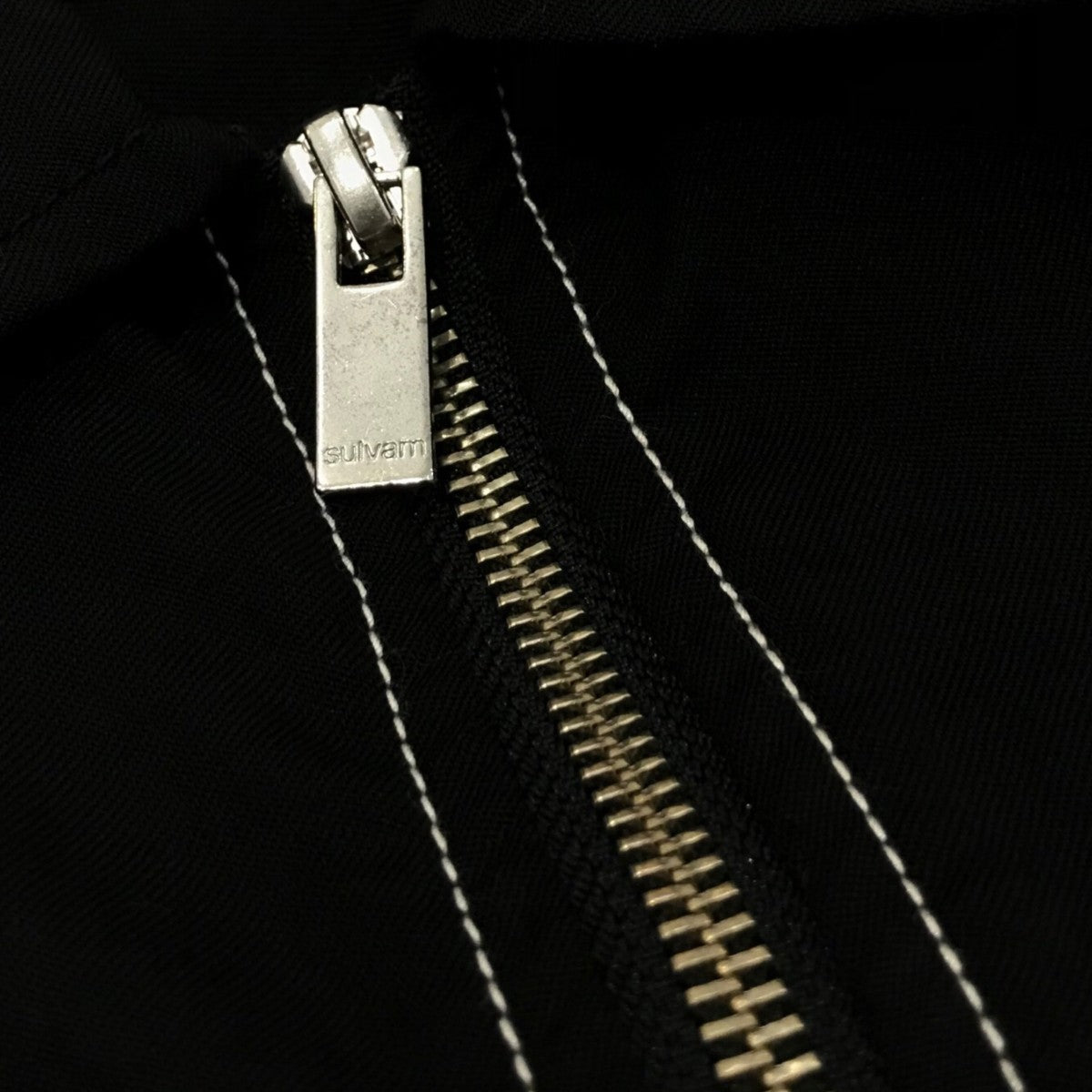 sulvam(サルバム) 「Chain stitch zip up blouson」ステッチ