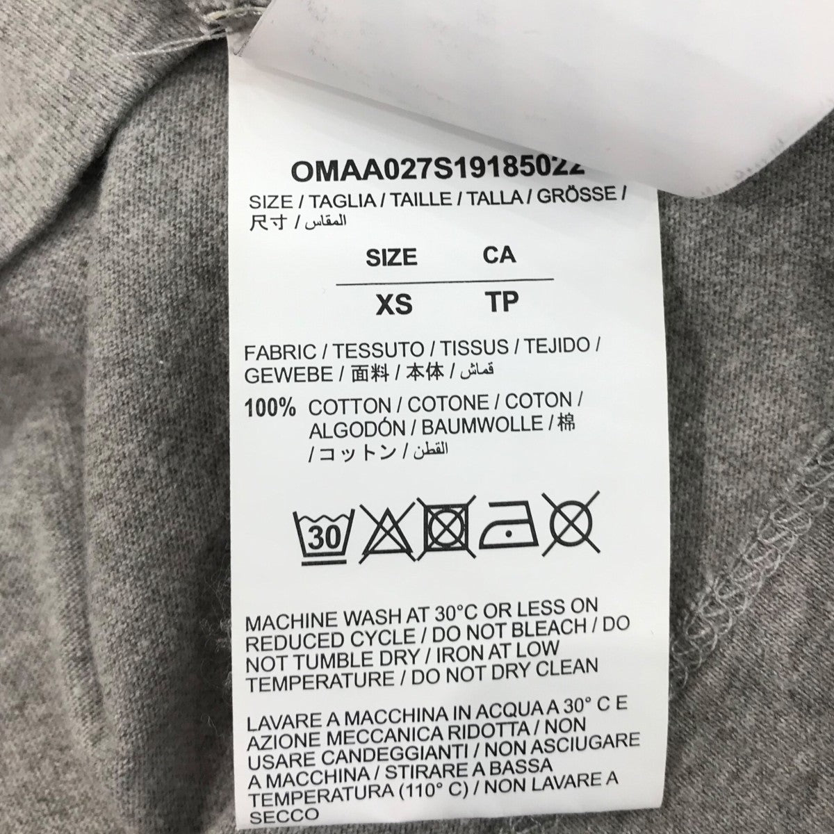 OFFWHITE(オフホワイト) プリントTシャツOMAA027S19185022