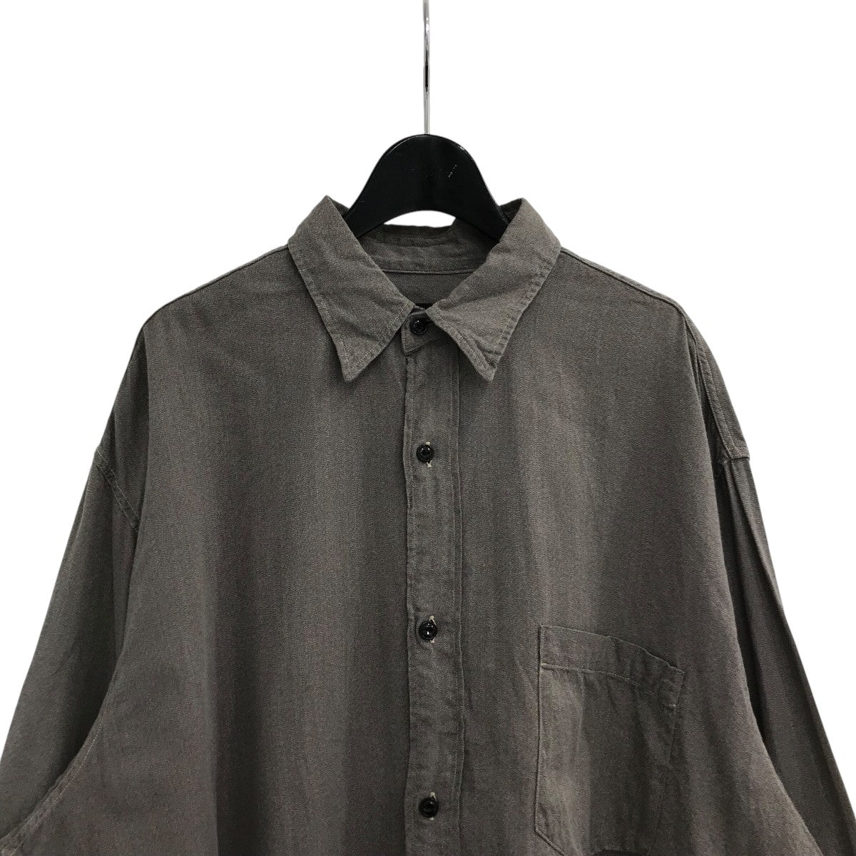 comoliシャツ COMOLI(コモリ) 24SSヨリ杢ワークシャツZ01 02004 Z01 02004