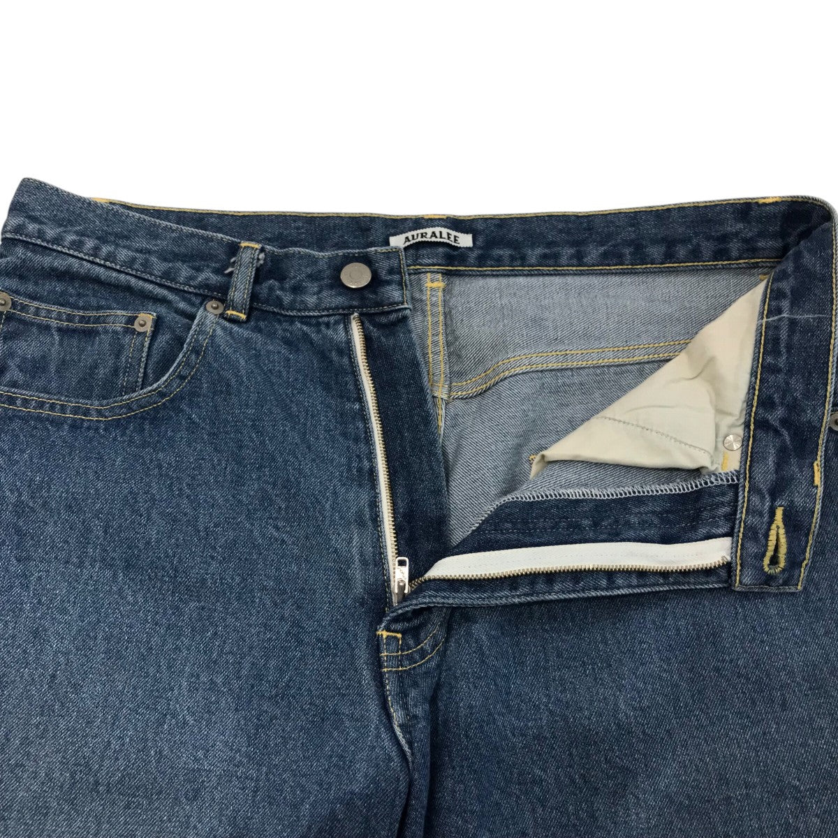 AURALEE(オーラリー) 「Washed Hard Twist Denim 5P Shorts