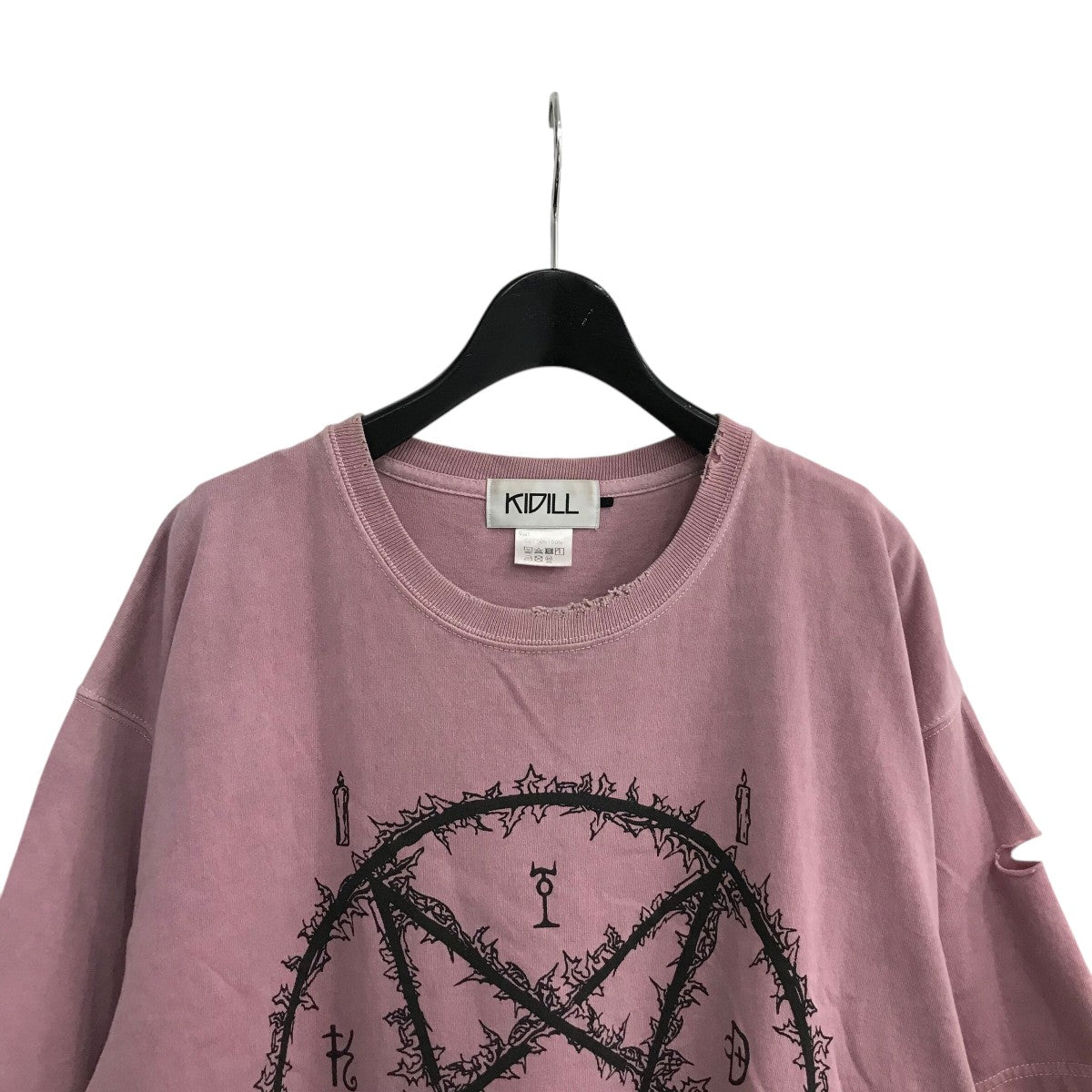 KIDILL(キディル) 「DESTROY T-SHIRT」デストロイTシャツ ピンク