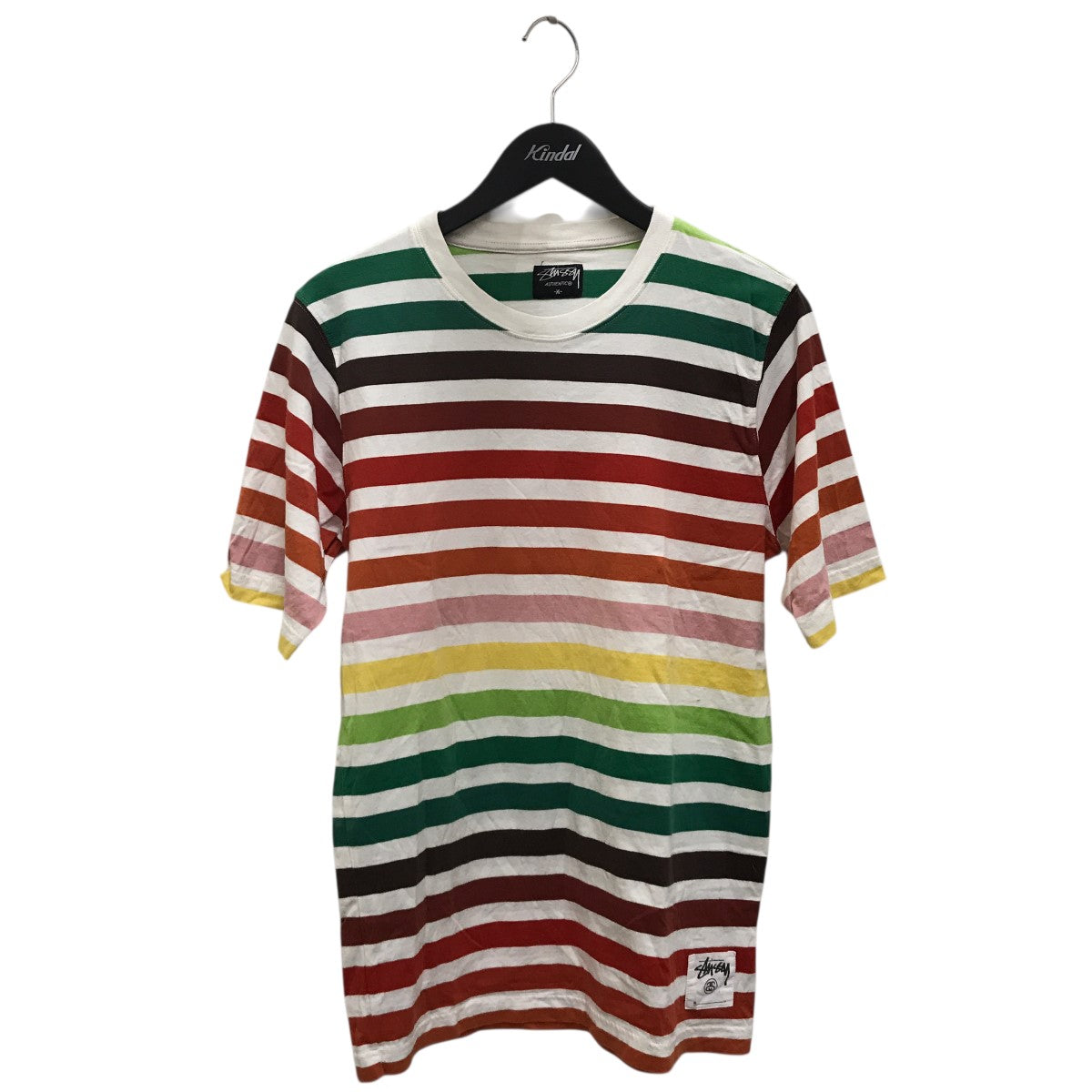 stussy ボーダーTシャツ 古着・中古-1枚目のアイテム画像
