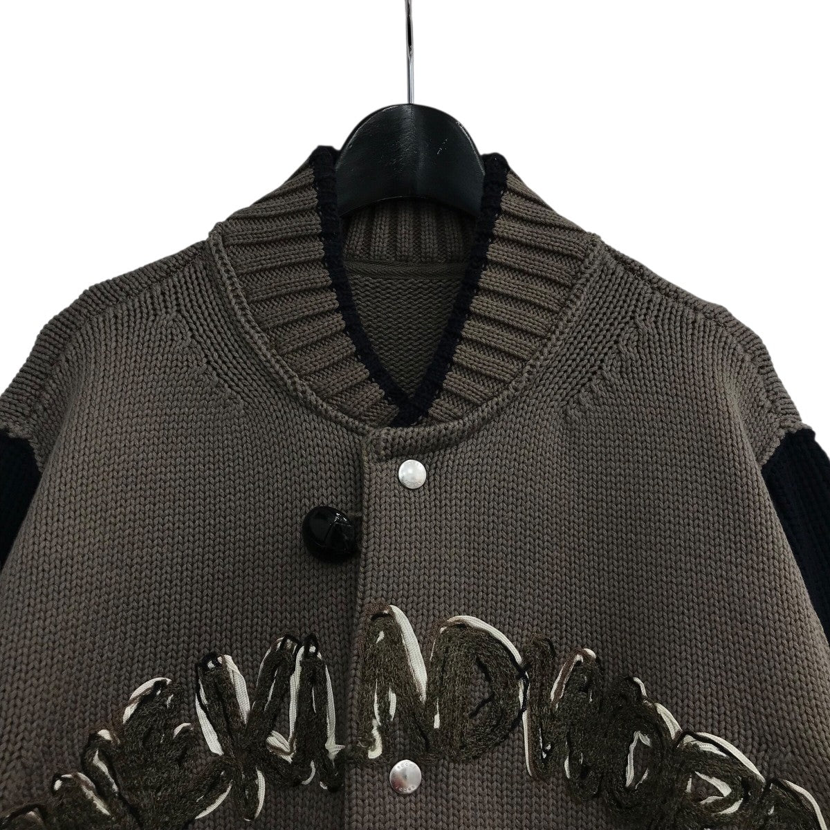 sacai(サカイ) 23SS「Eric Haze Code Embroidery Knit Blouson」ニット