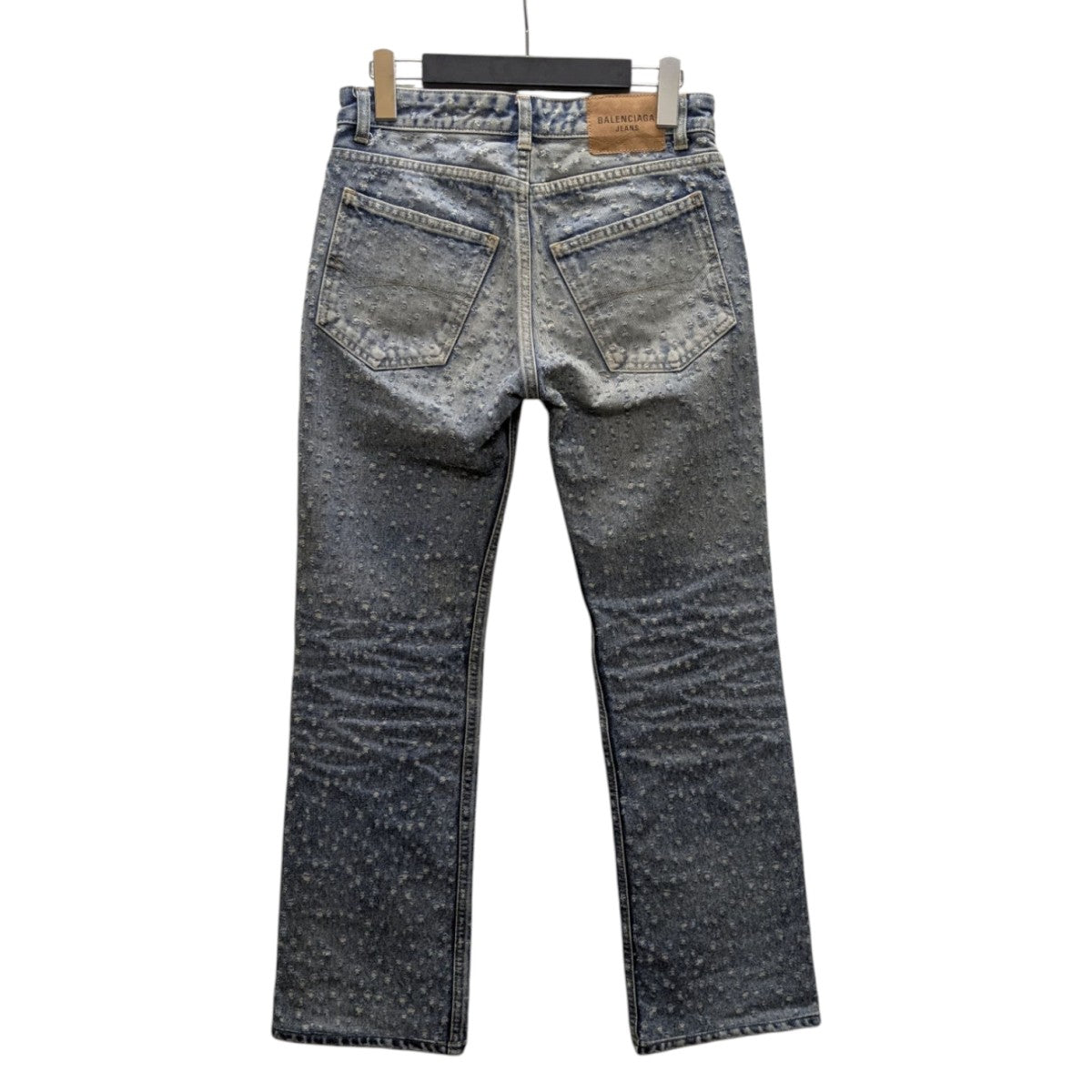 BALENCIAGA distressed straight leg jeansダメージ加工デニムパンツ681734 古着・中古-3枚目のアイテム画像