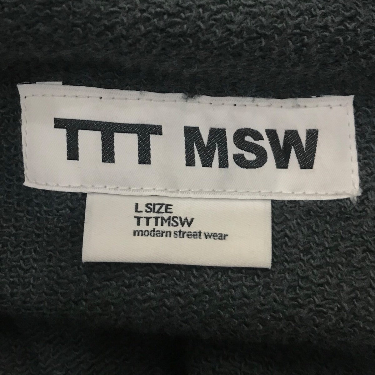 高速配送 MSW(ティーモダンストリートウエア) TTT 25SS「ttt sweat logo パンツ
