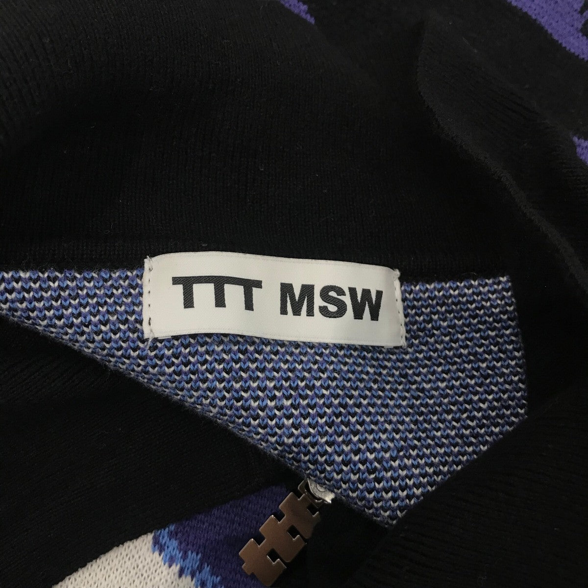 トップス ttt msw Star television zipup knit polo TTT MSW(ティーモダンストリートウエア) 23AW「Star television