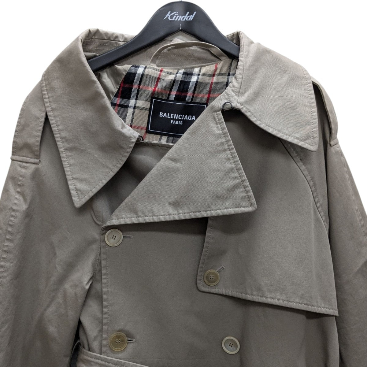 バレンシアガ　トレンチコート　サイズ46 BALENCIAGA（バレンシアガ）トレンチコート ベージュ サイズ:2(M