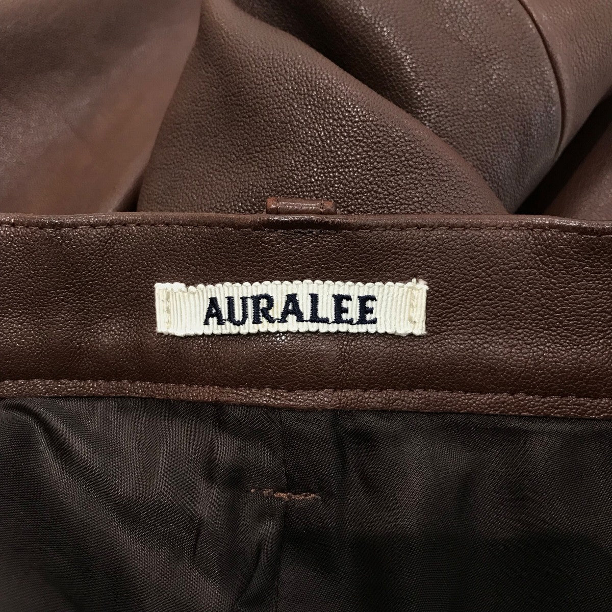 AURALEE(オーラリー) 22AW「HEAVY LAMB LEATHER PANTS」レザーパンツ