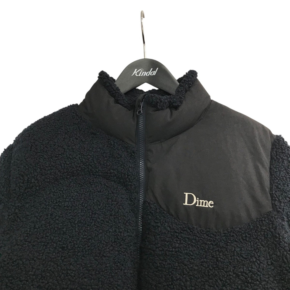 Dime(ダイム) 「Sherpa Puffer Jacket」ボアダウンジャケット ネイビー