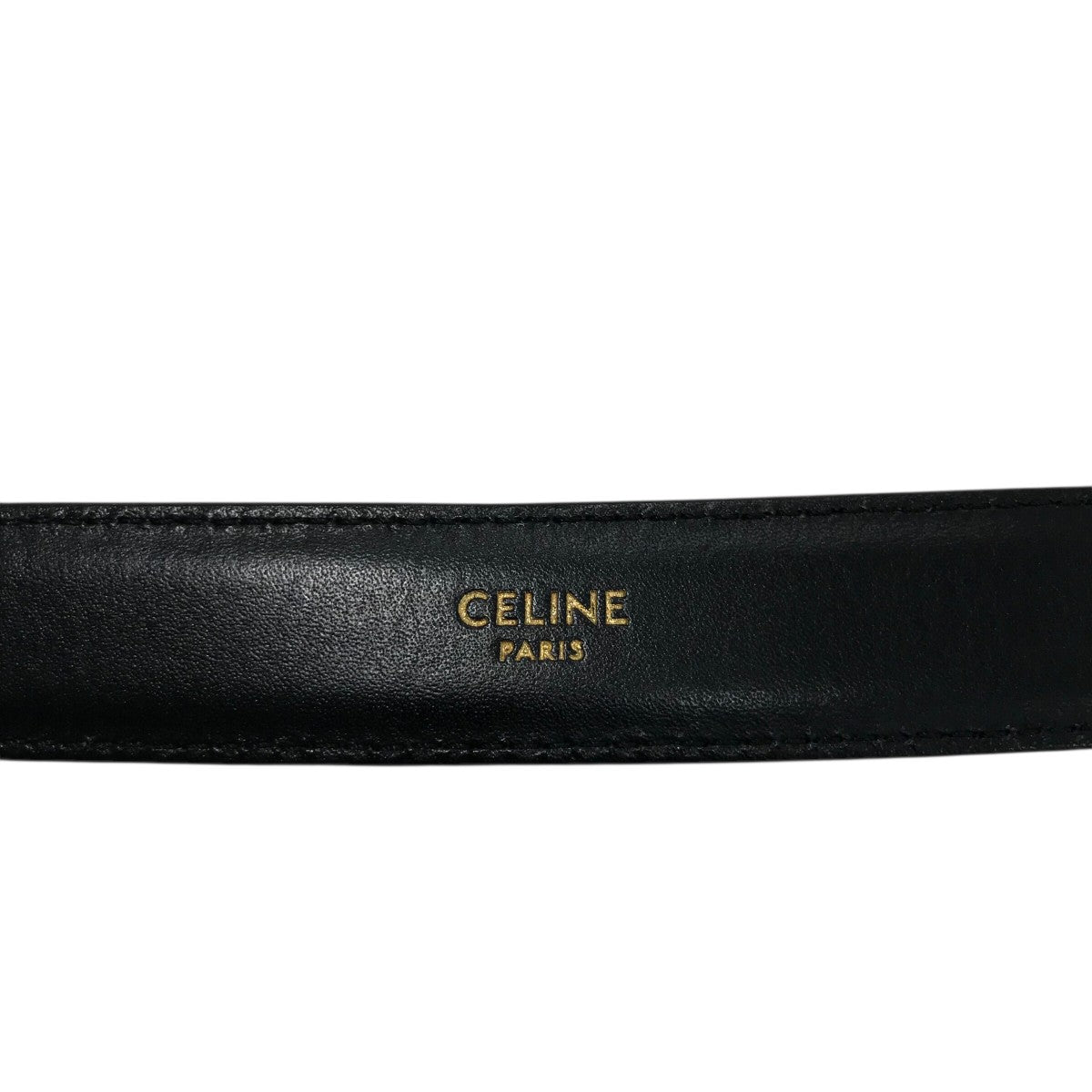 美品　セリーヌ トリオンフバックル　ベルト　ブラック　75 CELINE(セリーヌ) トリオンフバックルベルト ブラック サイズ 75