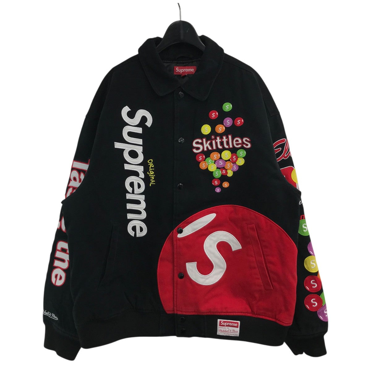 ジャケット・アウター Supreme Mitchell & Ness Varsity Jacket M Supreme×Skittles×Mitchell & Ness 21AW「Varsity Jacket」ヴァ
