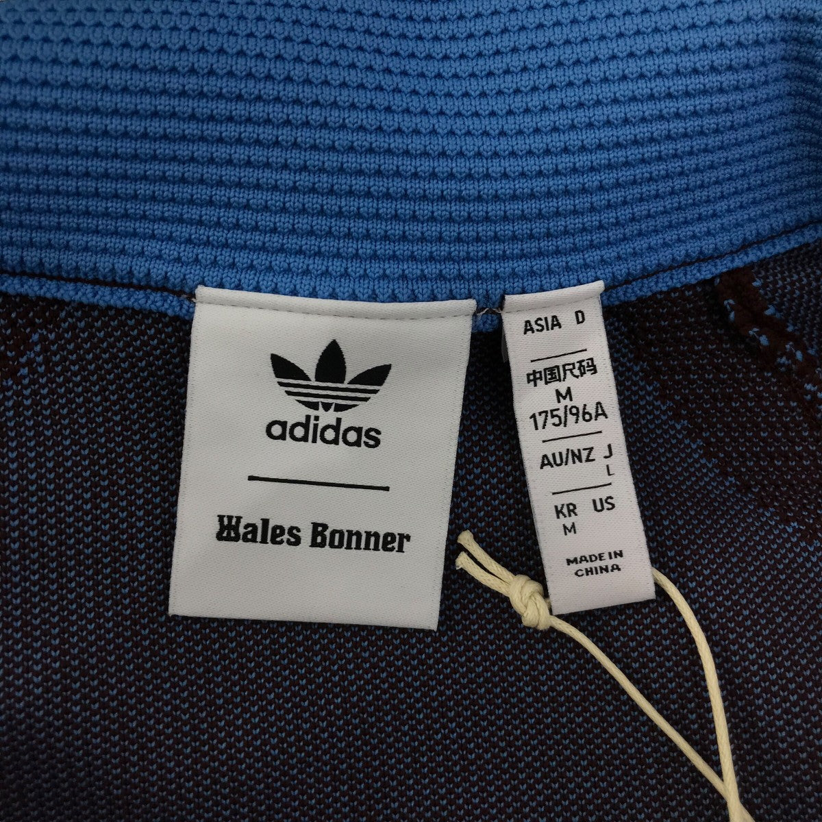 wales bonner 23SS ジップアップ　ストライプシャツジャケット Adidas x Wales Bonner ジップ トラックジャケット | ブルー