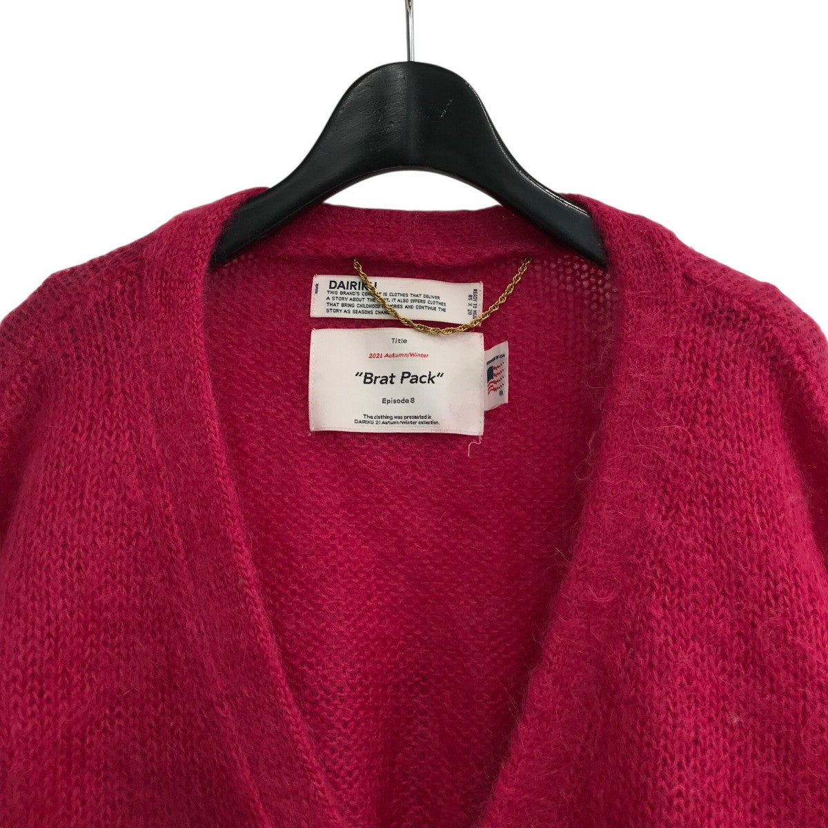 DAIRIKU 21AW モヘアカーディガン DAIRIKU(ダイリク) 「Molly Mohair Knit Cardigan」モヘア