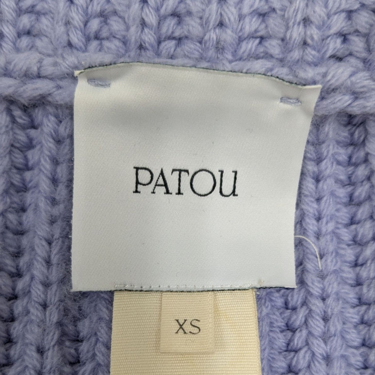 Patou(パトゥ) セーラーカラーハーフジップリブニット 22A-KN090-8055