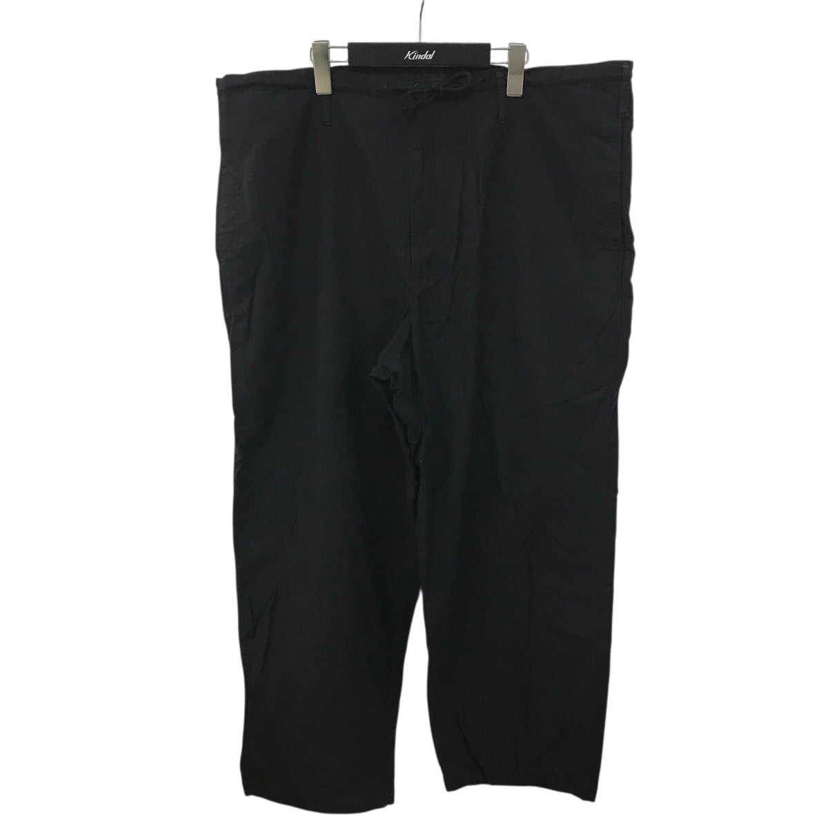 美品⭐️ヨウジヤマモトプールオム テーパードパンツ ドローストリング ブラック Yohji Yamamoto pour homme(ヨウジヤマモトプールオム) 20SS
