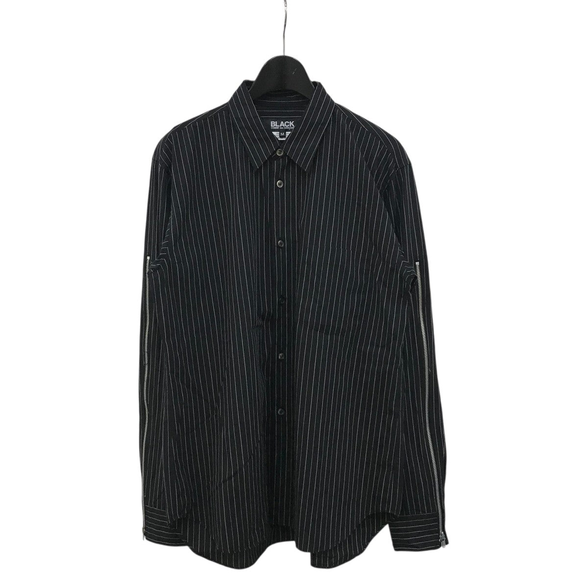 【美品・値下げ】BLACK COMME DES GARÇONS ストライプシャツ BLACK COMME des GARCONS / SSストライプシャツ / SIZE M