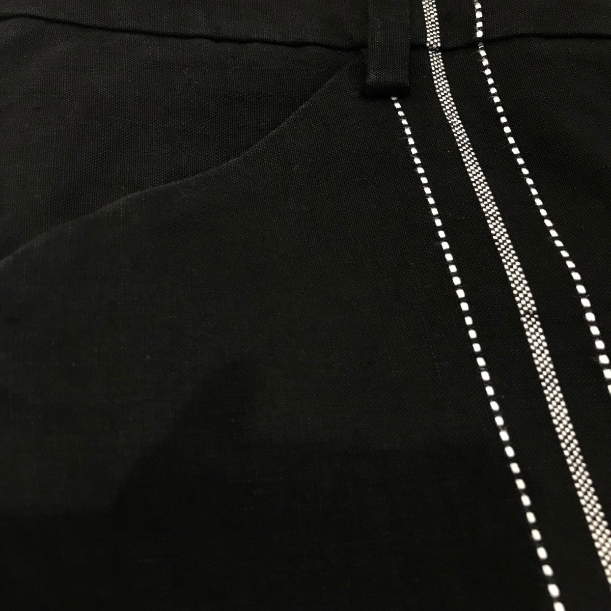 SUNSEA(サンシー) 「Bangladesh Morse Linen w 耳 Wide Pants