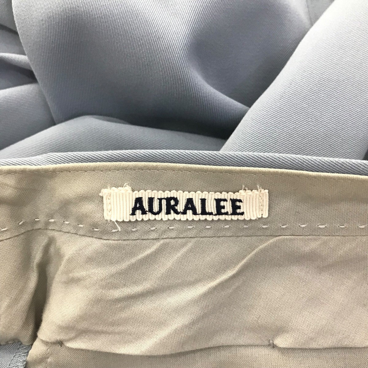 AURALEE ウールマックス ギャバジン スラックス ライトブルー グレー AURALEE / オーラリー | LIGHT WOOL MAX GABARDINE SLACKS