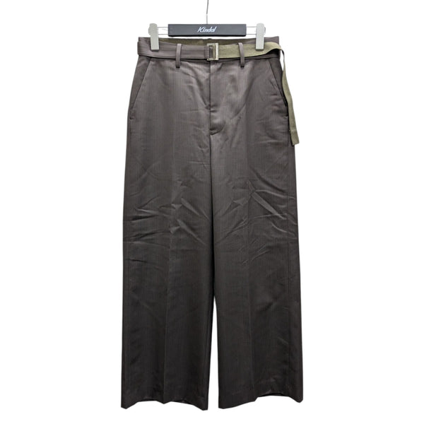 sacai(サカイ) Doeskin Pantsスラックス25-03634M 25-03634M ブラウン