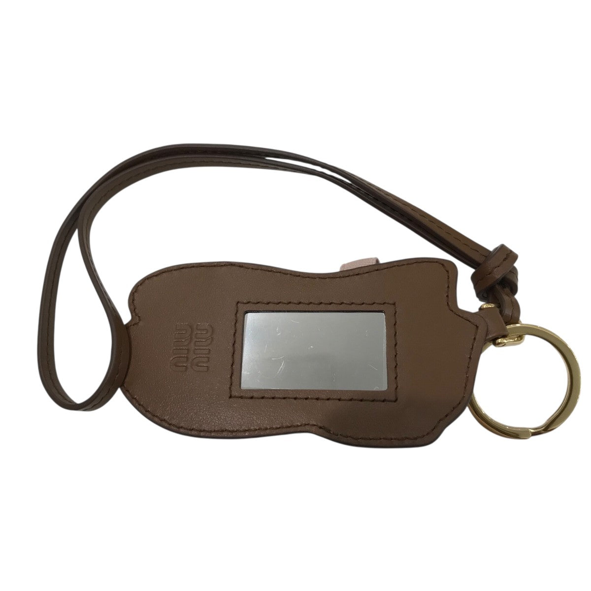 早い者勝ち！ MIUMIU ミュウバレエレザーキーホルダー ウォーターリリー ミュウ バレエ レザー キーリング トリック | Miu Miu