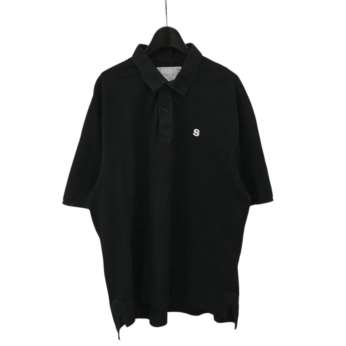 sacai(サカイ) Sロゴポロシャツ22 02738M 22 02738M ブラック