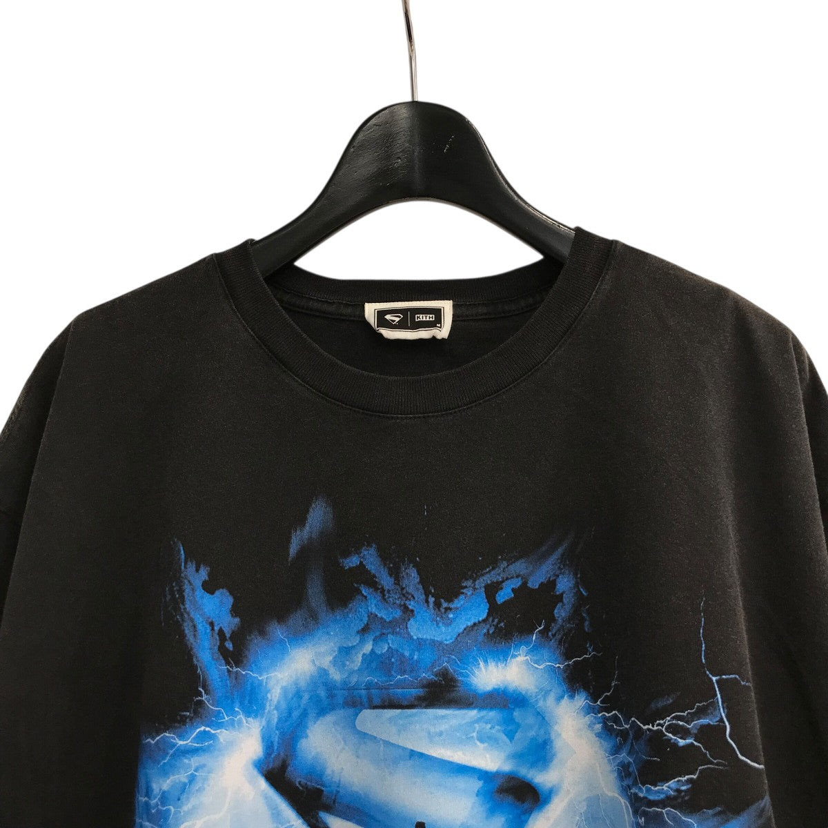 KITH×SUPERMAN 「Lightning Vintage Tee」ヴィンテージ加工