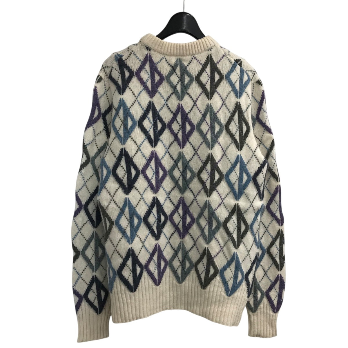 クリスチャンディオール オールド カシミヤ 100% アーガイル ニット DIOR(ディオール) アーガイルCDウールカシミヤニット113M637AT184