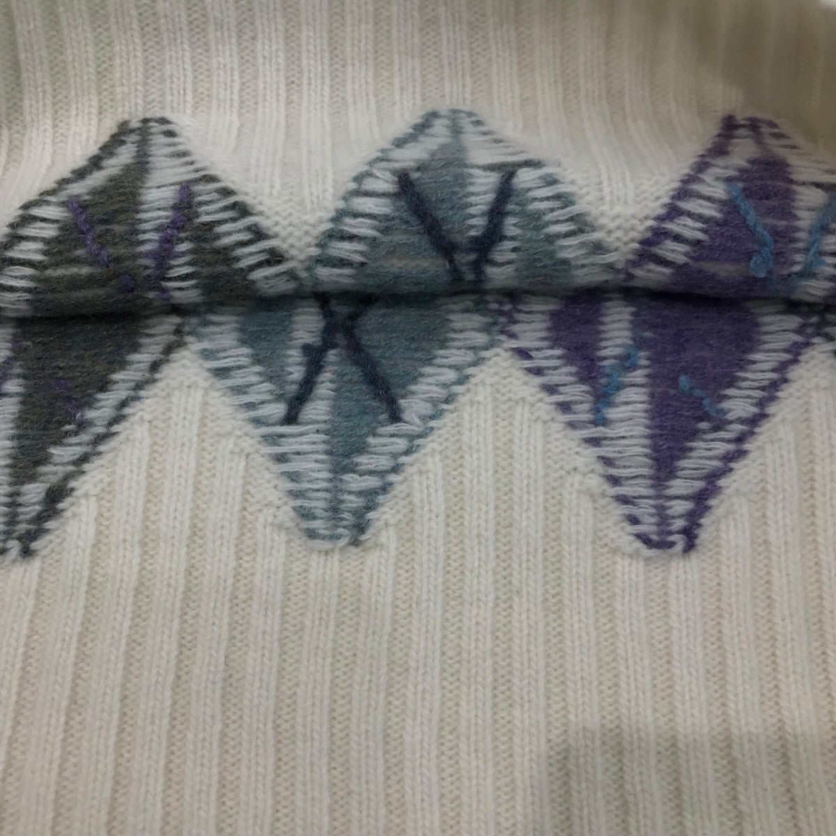 DIOR(ディオール) アーガイルCDウールカシミヤニット113M637AT184