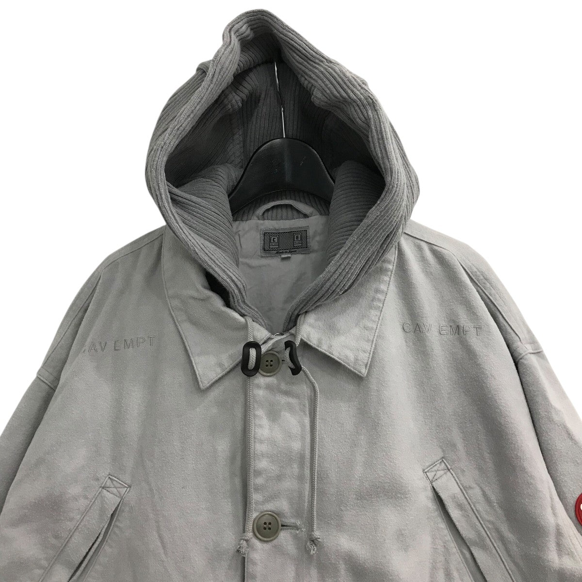 「OVERDYE RIB HOOD JACKET」ニットレイヤードフーデッドジャケットCES27JK03