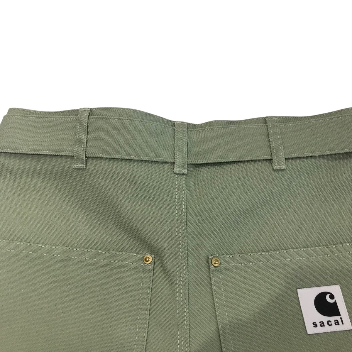 極美品✨sacai luck メルトンショートパンツ カーキ 金ボタン 1サイズ 極美品✨sacai luck メルトンショートパンツ カーキ 金ボタン 1